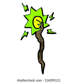 cartoon magic staff
