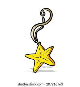 cartoon magic star necklace