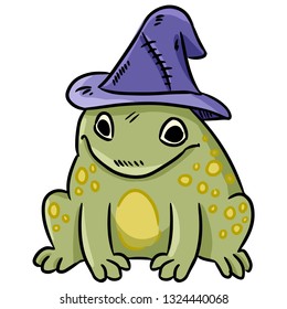 Cartoon magic toad and