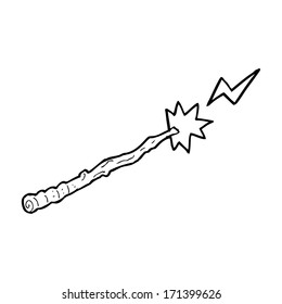 cartoon magic wand