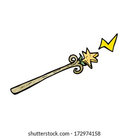 cartoon magic wand