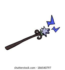 cartoon magic wand