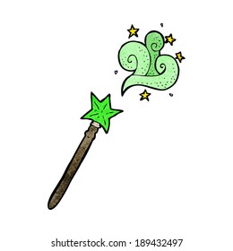 cartoon magic wand