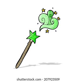 cartoon magic wand