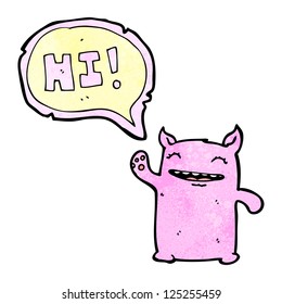 criatura mágica de dibujos animados