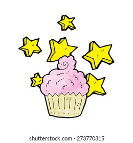 Cartoon Magic Cupcake