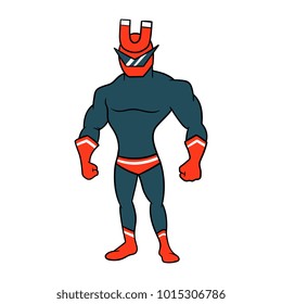 Cartoon Magnet Superhero
