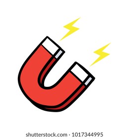 Cartoon Magnet Vector Illustration