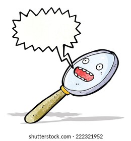 cartoon magnifying glass