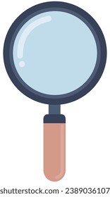 Cartoon of magnifying glass icon vector illustration.