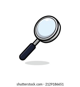 cartoon magnifying glass illustration. for mascot logo or icon