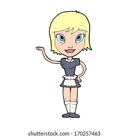 criada de dibujos animados