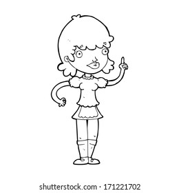 criada de dibujos animados
