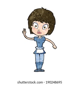 criada de dibujos animados