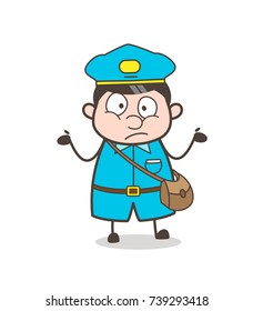 Cartoon Mailman What To Do Face