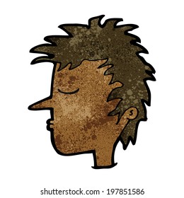 cartoon male face