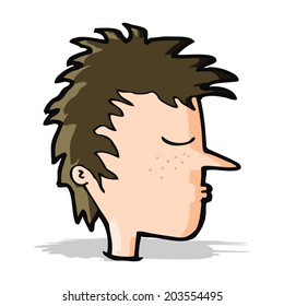 cartoon male face