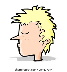 cartoon male face