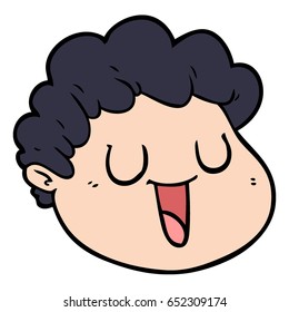 cartoon male face