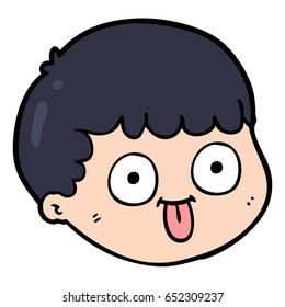 cartoon male face