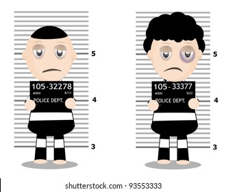 cartoon male inmates