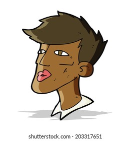 cartoon male model guy