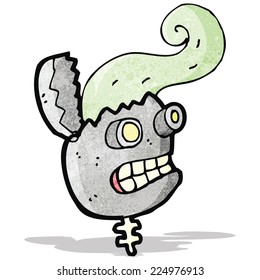 cartoon malfunctioning robot