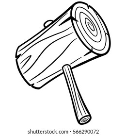 Cartoon Mallet Illustration