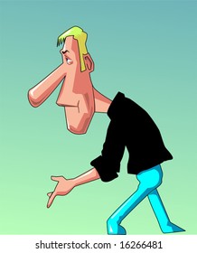 cartoon man	