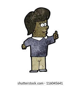 cartoon man asking a question