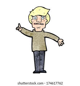 cartoon man asking question
