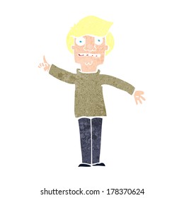 cartoon man asking question