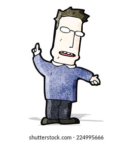 caricaturista haciendo preguntas