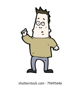 cartoon man asking question