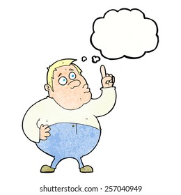 caricaturista haciendo preguntas con burbuja de pensamiento