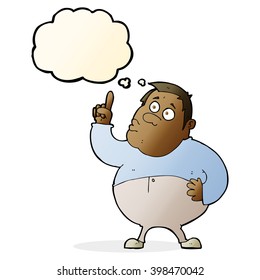 cartoon man asking question with thought bubble