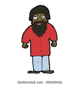 cartoon man with beard