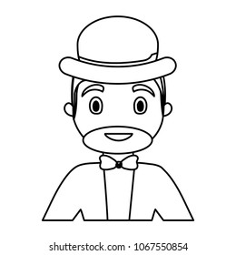 cartoon man with beard