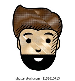 cartoon man with beard