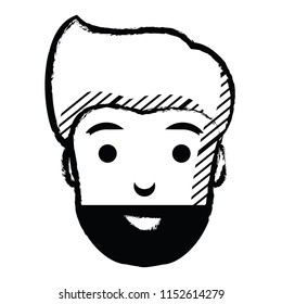 cartoon man with beard