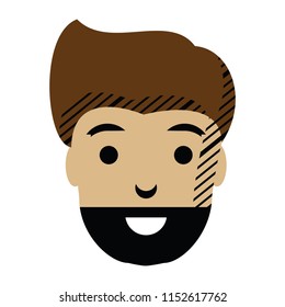cartoon man with beard