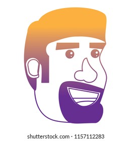 cartoon man with beard