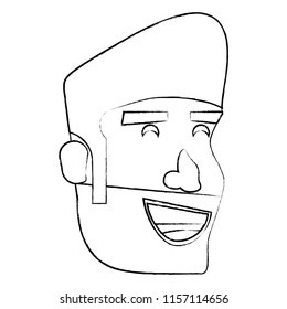 cartoon man with beard