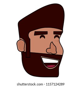 cartoon man with beard