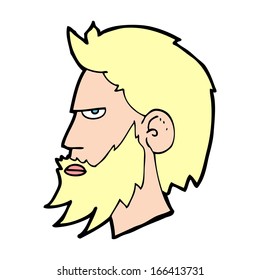 caricaturista con barba