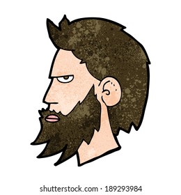 Cartoon-Mann mit Bart