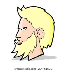 Cartoon-Mann mit Bart