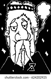 cartoon man with a beard