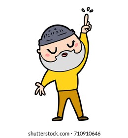 cartoon man with beard