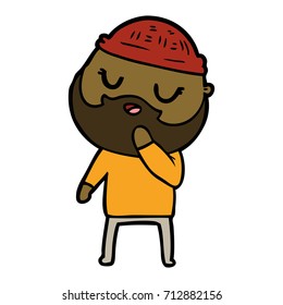cartoon man with beard